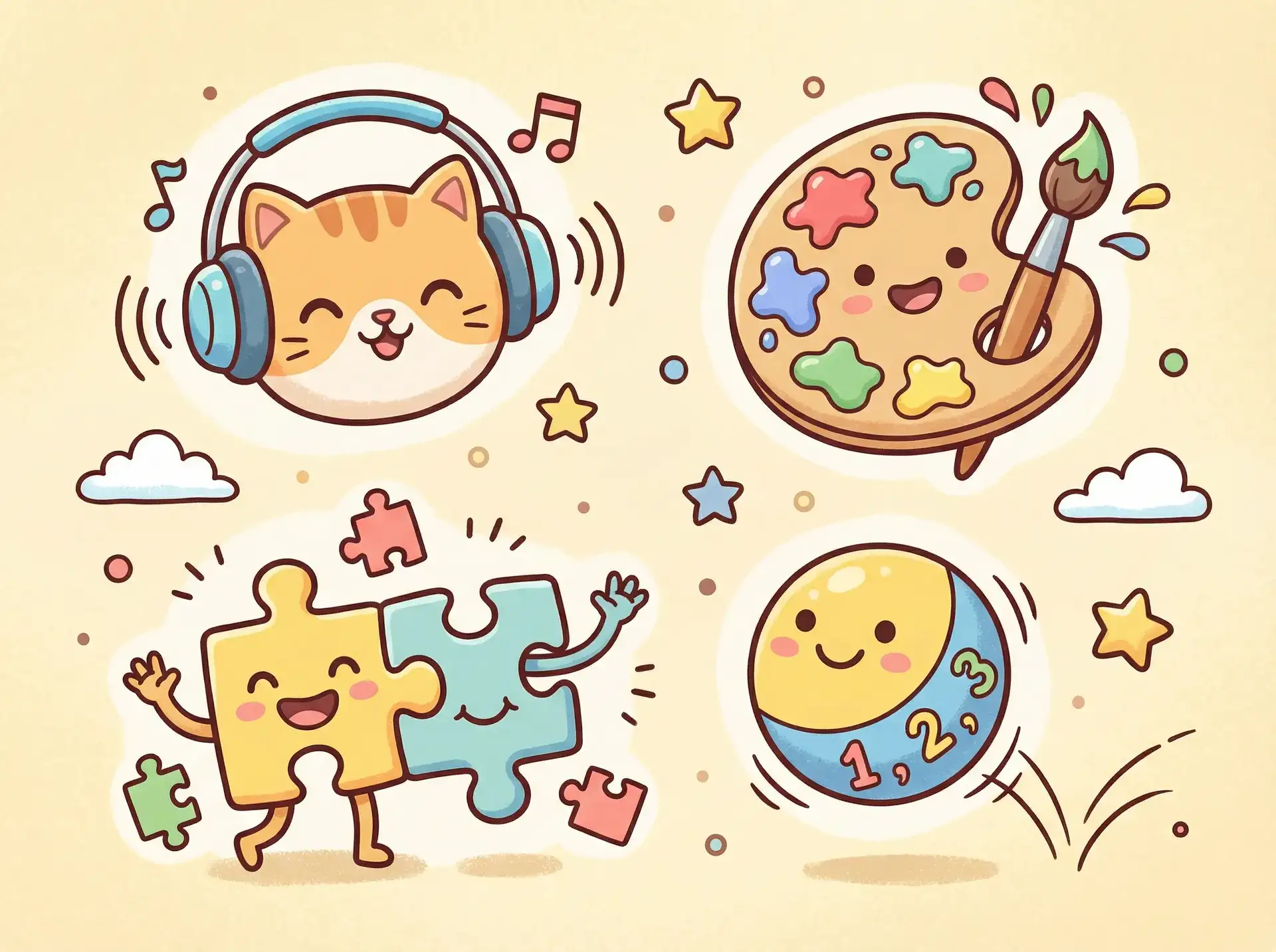 小朋友的手工作品 - 天职电视剧 益智创作